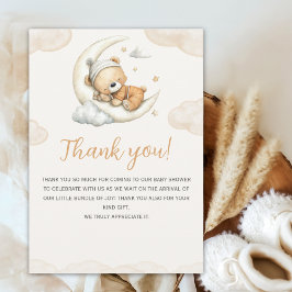 Teddy Bear Baby Shower Thank You Card Dankeskarte