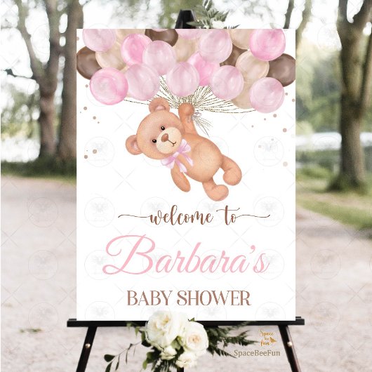 Teddy Bear Baby Shower Wir können kaum warten Dankeskarte