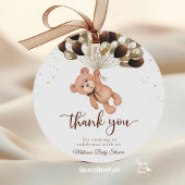 Teddy Bear Baby Shower Wir können kaum warten Geschenkanhänger