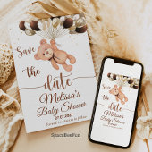 Teddy Bear Baby Shower Wir können kaum warten Save The Date