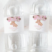 Teddy Bear Baby Shower Wir können kaum warten Wasserflaschenetikett