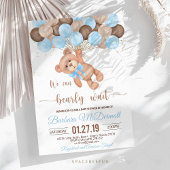 Teddy Bear Baby Shower Wir können warten Einladung