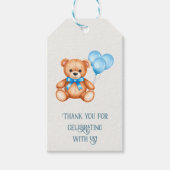 Teddy Bear Baby Showmarke Geschenkanhänger (Vorderseite)