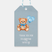 Teddy Bear Baby Showmarke Geschenkanhänger (Rückseite)