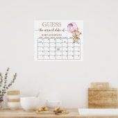 Teddy Bear Baby Showrate Terminkalender Poster (Küche)