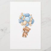 Teddy Bear Baby Showspiel - Bingo (Rückseite)