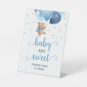 Teddy Bear Baby Sweet Nehmen Sie eine Leckerei Bab Sockelschild (Vorderseite)
