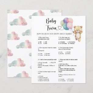 Teddy bear - Baby Trivia   Baby Showspiel