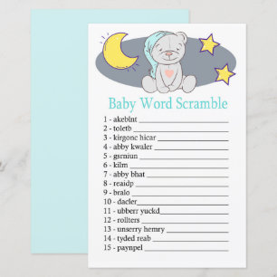 Teddy bear Baby Wortspiel