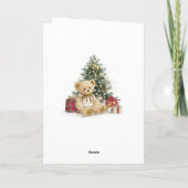 Teddy Bear Baby's First Christmas  Card Karte (Rückseite)