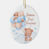 Teddy Bear Baby's First Christmas Keramik Ornament (Rechts)