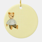 Teddy Bear Baby's First Keramik Ornament (Hinten)