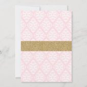 Teddy Bear Ballerina Einladung (Rückseite)