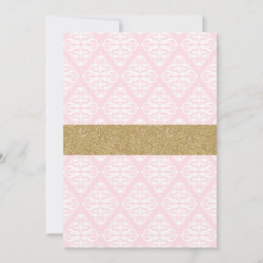 Teddy Bear Ballerina Einladung (Rückseite)