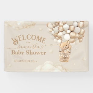 Teddy Bear Ballon Bearly Wait Baby Dusche Begrüßun Banner