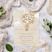 Teddy Bear Ballon Neutral Bearly Wait Baby Shooter Einladung