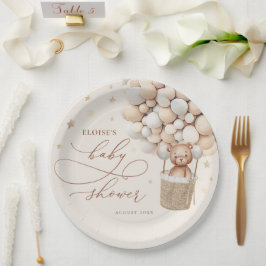 Teddy Bear Ballon Neutral Bearly Wait Baby Shooter Pappteller