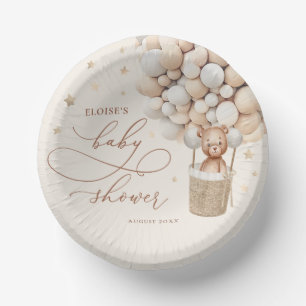 Teddy Bear Ballon Neutral Bearly Wait Baby Shooter Pappteller