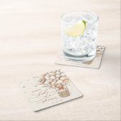 Teddy Bear Ballon Neutral Bearly Wait Baby Shooter Rechteckiger Pappuntersetzer (Vor Ort)