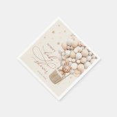 Teddy Bear Ballon Neutral Bearly Wait Baby Shooter Serviette (Ecke)