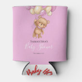 Teddy Bear Ballon PINK Can Cooler Dosenkühler (Vorderseite)