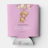 Teddy Bear Ballon PINK Can Cooler Dosenkühler (Rückseite)