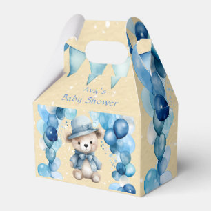 Teddy Bear Balloon Arch Boy Babydusche Geschenkschachtel