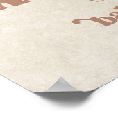 Teddy Bear Balloon Baby Dusche Willkommen Poster (Ecke)