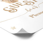 Teddy Bear Balloon Baby Show Gästebuch (Ecke)