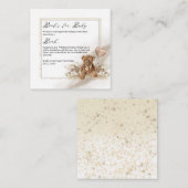 Teddy Bear Balloon Baby Showbuchanfrage Begleitkarte (Vorne/Hinten)