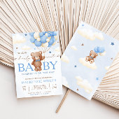 Teddy Bear Balloon Baby Shower Einladung