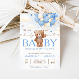 Teddy Bear Balloon Baby Shower Einladung