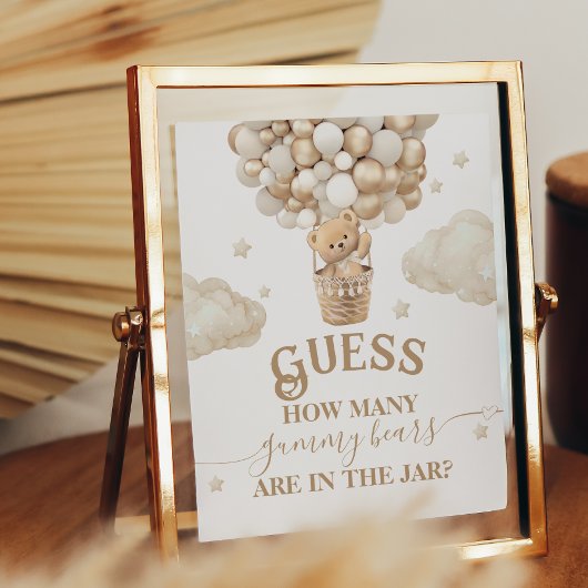 Teddy Bear Balloon Baby Showspiel Poster