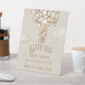 Teddy Bear Balloon Baby Showspiel Sockelschild (In SItu)