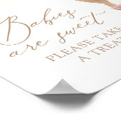 Teddy Bear Balloon Babydusche Babys sind süß Poster (Ecke)