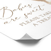 Teddy Bear Balloon Babydusche Babys sind süß Poster (Ecke)