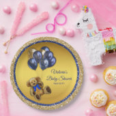Teddy Bear Balloon Babydusche Paper Teller (Party)