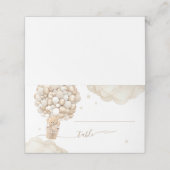 Teddy Bear Balloon Bearly Wait Baby Shooting Game Platzkarte (Außenseite Aufgefaltet)