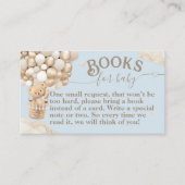 Teddy Bear Balloon Bearly Wait Baby Showbücher Begleitkarte (Vorderseite)