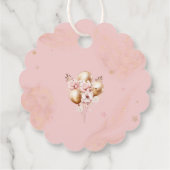 Teddy Bear Balloon Bearly Wait Girl Baby Dusche Geschenkanhänger (Rückseite)