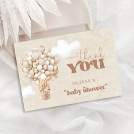 Teddy Bear Balloon Bearly Wait Vielen Dank Karte