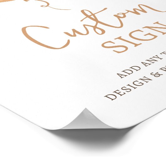 Teddy Bear Balloon Beary First Birthday Custom Poster (Ecke)