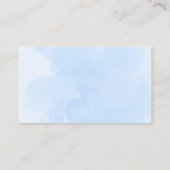 Teddy Bear Balloon Blue Baby Showbuchanfrage Begleitkarte (Rückseite)