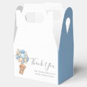Teddy Bear Balloon Blue Favor Box Geschenkschachtel (Geöffnet)