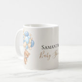 Teddy Bear Balloon Brown Kaffeetasse (Vorderseite Links)