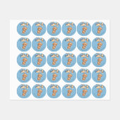 Teddy Bear BALLOON danke Ihnen Labels Etiketten (Blatt)