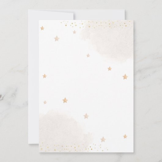 Teddy Bear Balloon Gender Neutral Baby Dusche Einladung (Rückseite)