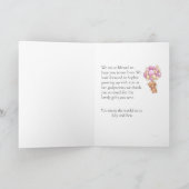 Teddy Bear Balloon Gott Eltern dankbar Karte (Innenseite)