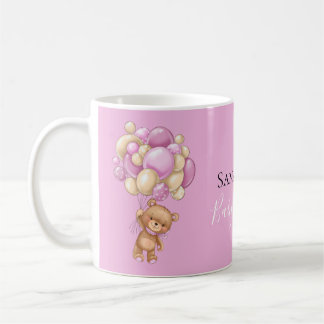 Teddy Bear Balloon Pink Tasse
