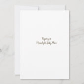 Teddy Bear Balloon Thema Kinderdusche Einladung (Rückseite)